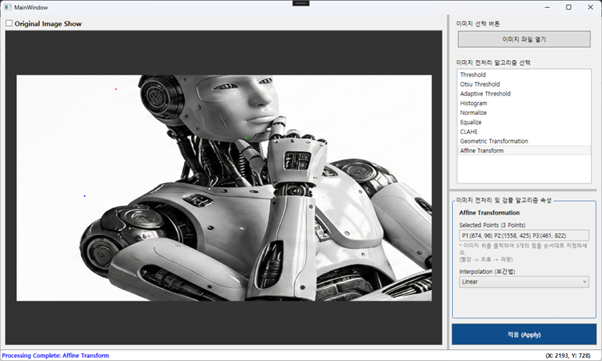 Affine Trasnform 실행 이미지